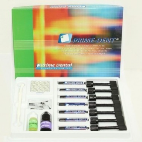 Kit Prime Dental Prime-Crown 90g Avec Embouts Pour Couronne Temporaire - Teinte A2, Date Péremption 07/2027